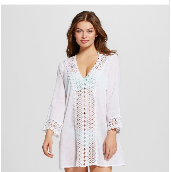 Mango Reef Other - Women's crochet coverup dress